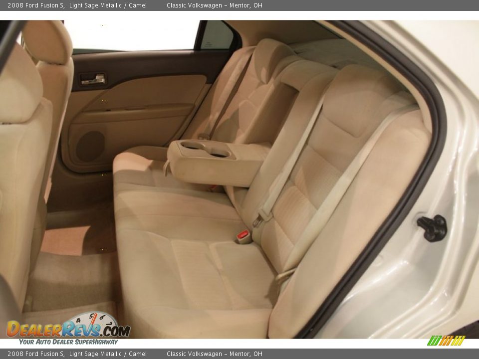 2008 Ford Fusion S Light Sage Metallic / Camel Photo #14