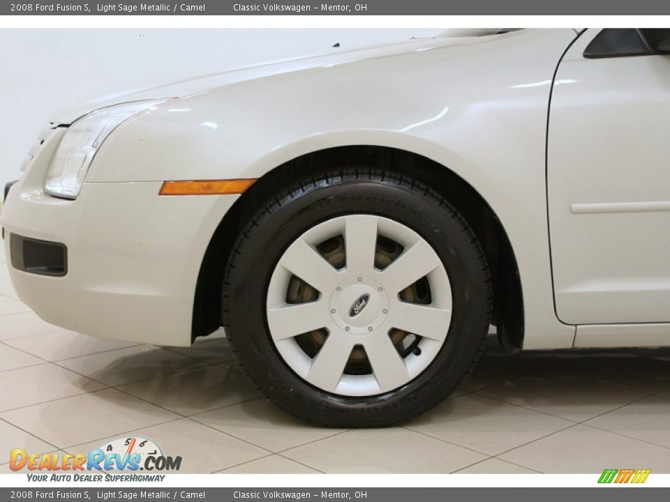 2008 Ford Fusion S Light Sage Metallic / Camel Photo #18