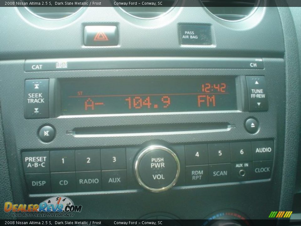 2008 Nissan Altima 2.5 S Dark Slate Metallic / Frost Photo #22