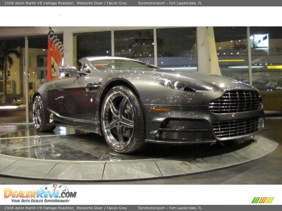 2008 Aston Martin V8 Vantage Roadster Meteorite Silver / Falcon Grey Photo #1