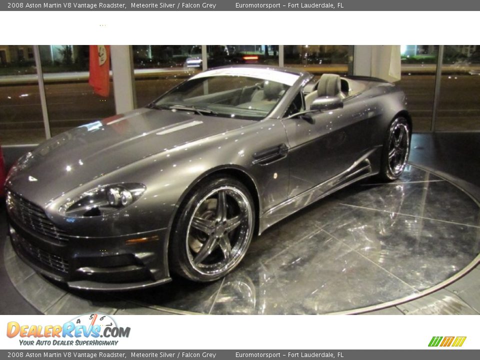 2008 Aston Martin V8 Vantage Roadster Meteorite Silver / Falcon Grey Photo #6