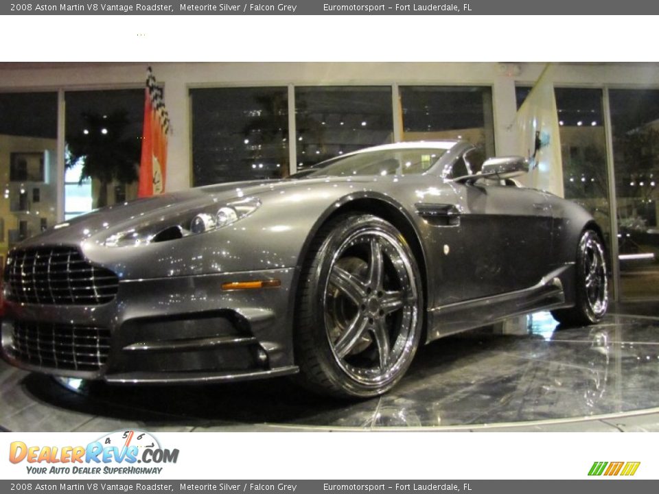 2008 Aston Martin V8 Vantage Roadster Meteorite Silver / Falcon Grey Photo #7
