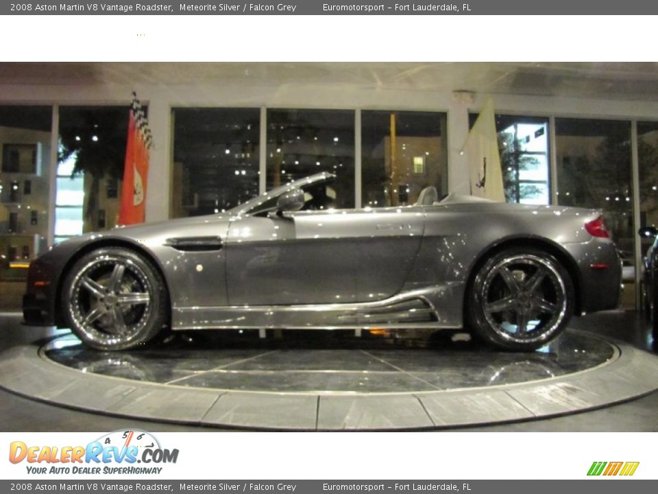 2008 Aston Martin V8 Vantage Roadster Meteorite Silver / Falcon Grey Photo #10