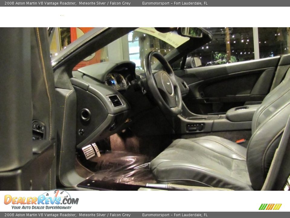 2008 Aston Martin V8 Vantage Roadster Meteorite Silver / Falcon Grey Photo #11