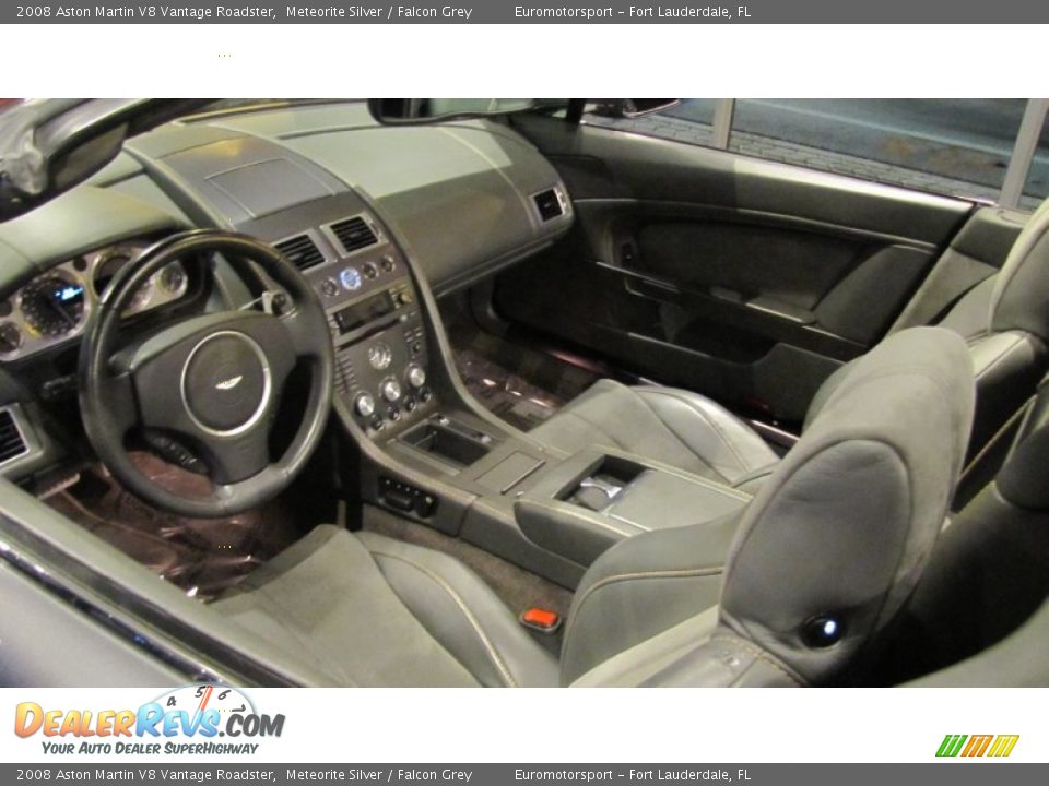 Falcon Grey Interior - 2008 Aston Martin V8 Vantage Roadster Photo #12