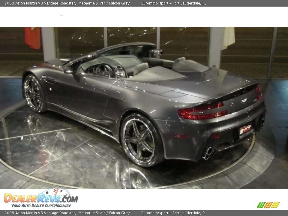 2008 Aston Martin V8 Vantage Roadster Meteorite Silver / Falcon Grey Photo #14