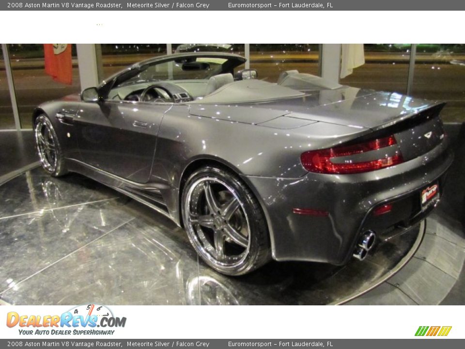 2008 Aston Martin V8 Vantage Roadster Meteorite Silver / Falcon Grey Photo #15