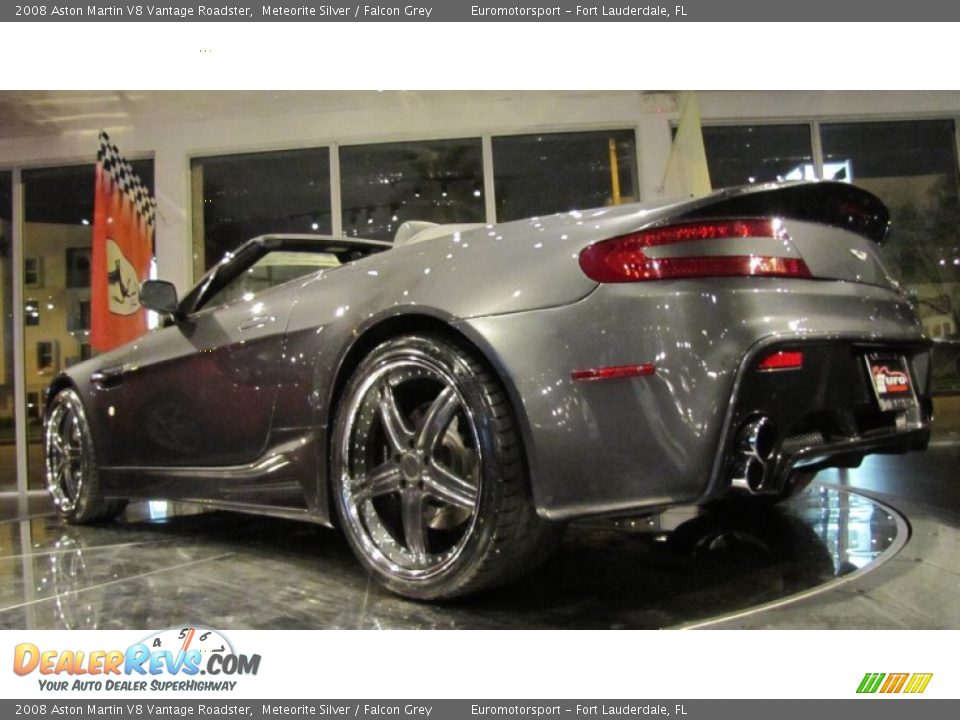 2008 Aston Martin V8 Vantage Roadster Meteorite Silver / Falcon Grey Photo #16