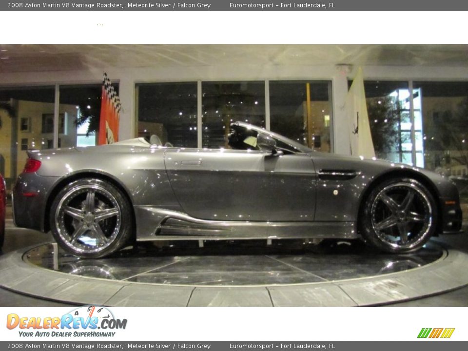 2008 Aston Martin V8 Vantage Roadster Meteorite Silver / Falcon Grey Photo #25
