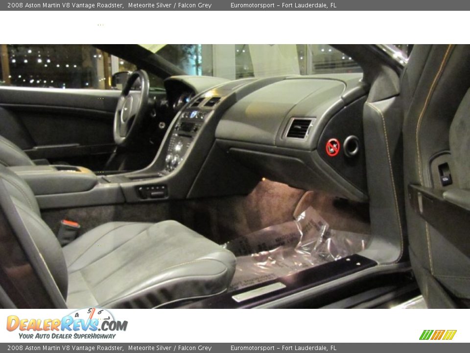 2008 Aston Martin V8 Vantage Roadster Meteorite Silver / Falcon Grey Photo #26