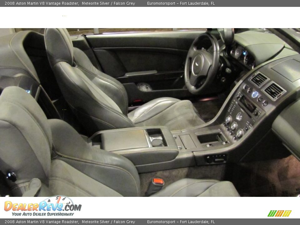 2008 Aston Martin V8 Vantage Roadster Meteorite Silver / Falcon Grey Photo #27