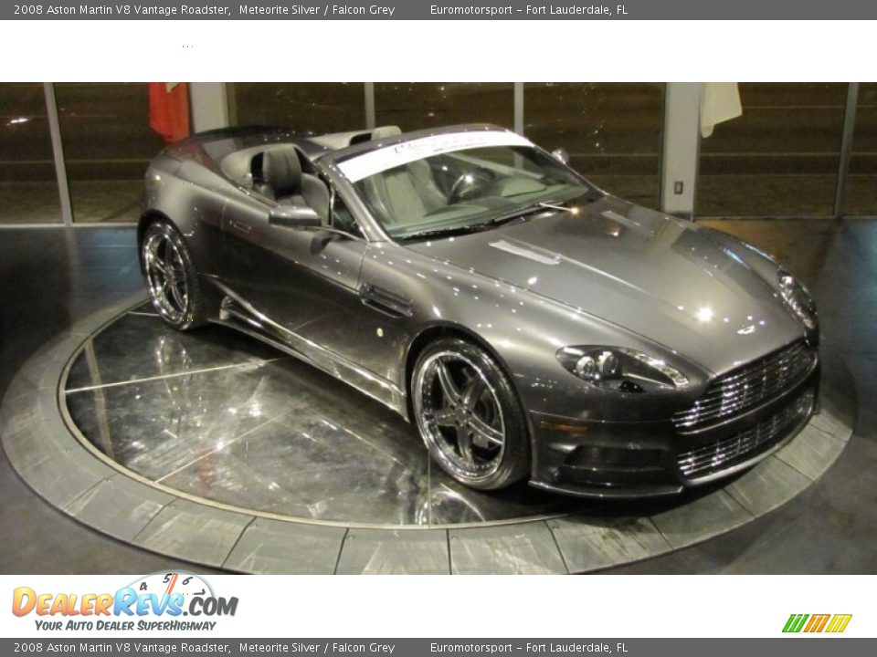 2008 Aston Martin V8 Vantage Roadster Meteorite Silver / Falcon Grey Photo #29