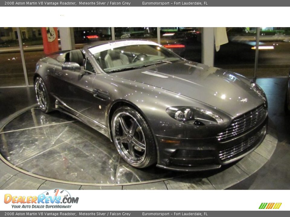 2008 Aston Martin V8 Vantage Roadster Meteorite Silver / Falcon Grey Photo #30