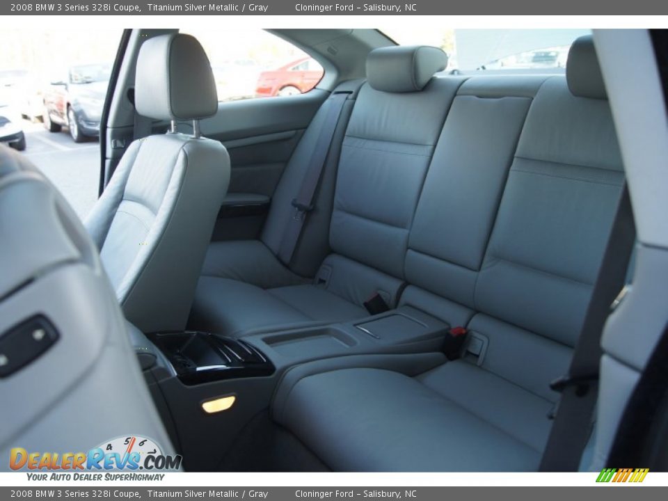 2008 BMW 3 Series 328i Coupe Titanium Silver Metallic / Gray Photo #12