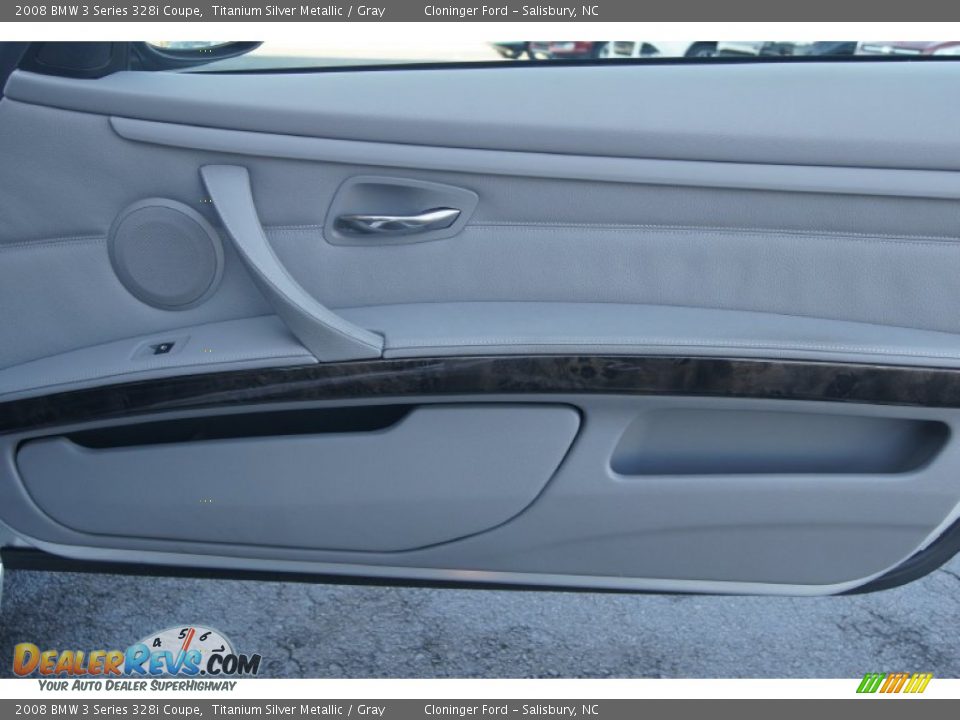 2008 BMW 3 Series 328i Coupe Titanium Silver Metallic / Gray Photo #17