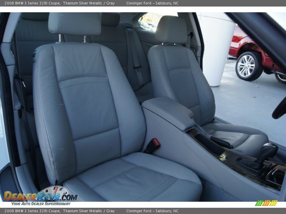 2008 BMW 3 Series 328i Coupe Titanium Silver Metallic / Gray Photo #18