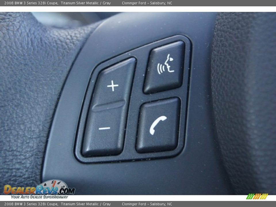 2008 BMW 3 Series 328i Coupe Titanium Silver Metallic / Gray Photo #25