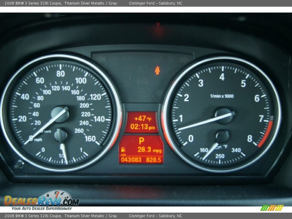 2008 BMW 3 Series 328i Coupe Titanium Silver Metallic / Gray Photo #27