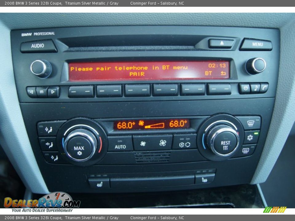 2008 BMW 3 Series 328i Coupe Titanium Silver Metallic / Gray Photo #29