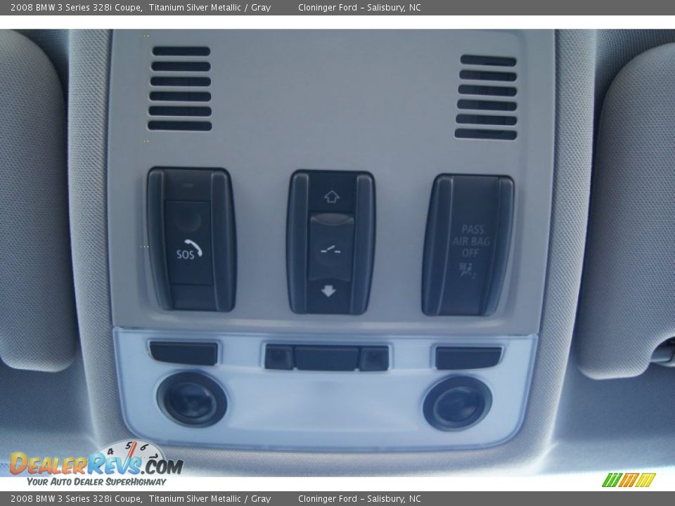 2008 BMW 3 Series 328i Coupe Titanium Silver Metallic / Gray Photo #32