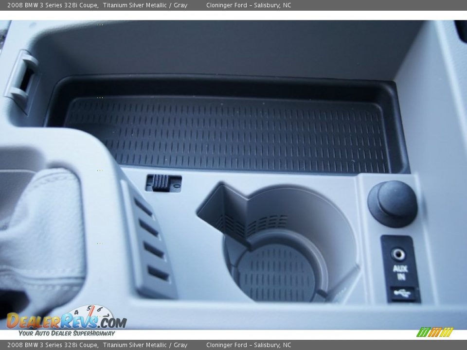 2008 BMW 3 Series 328i Coupe Titanium Silver Metallic / Gray Photo #35
