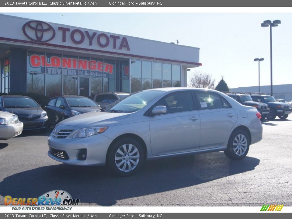 2013 Toyota Corolla LE Classic Silver Metallic / Ash Photo #1