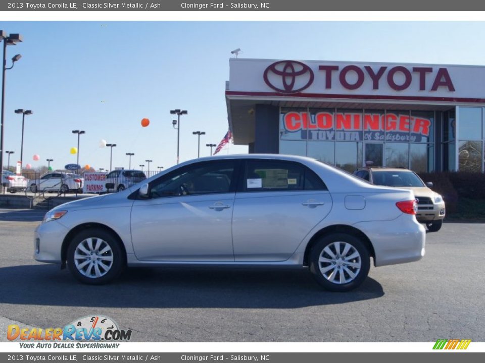 2013 Toyota Corolla LE Classic Silver Metallic / Ash Photo #2