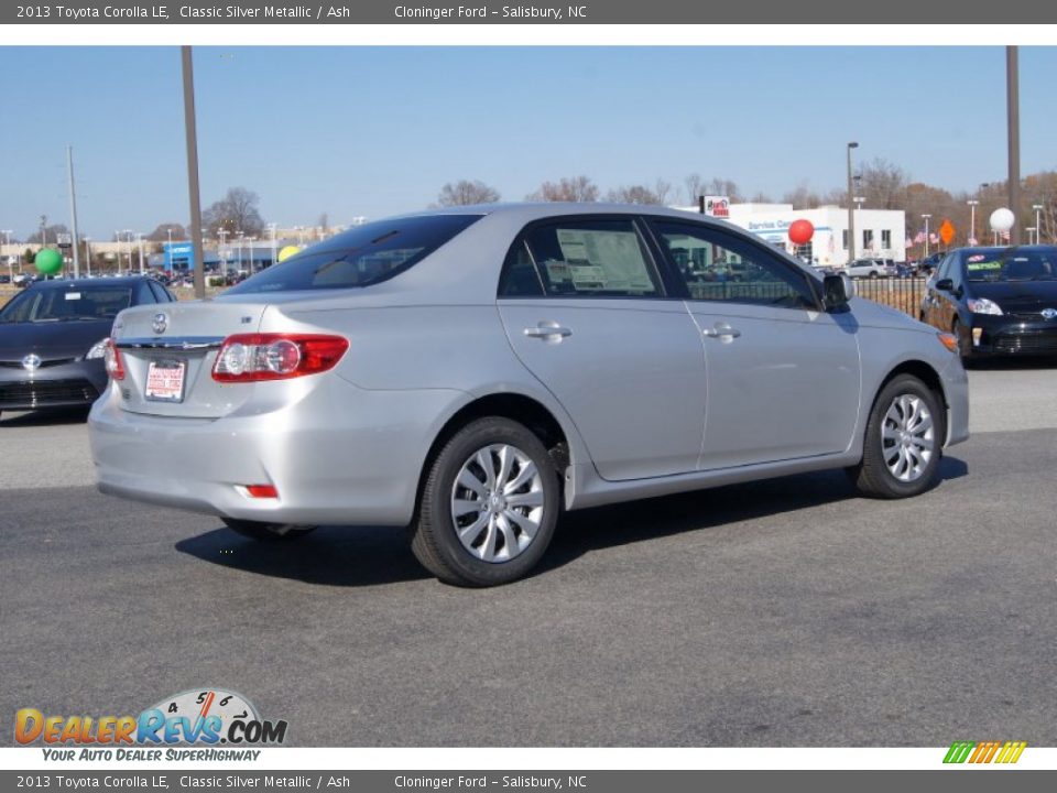 2013 Toyota Corolla LE Classic Silver Metallic / Ash Photo #5