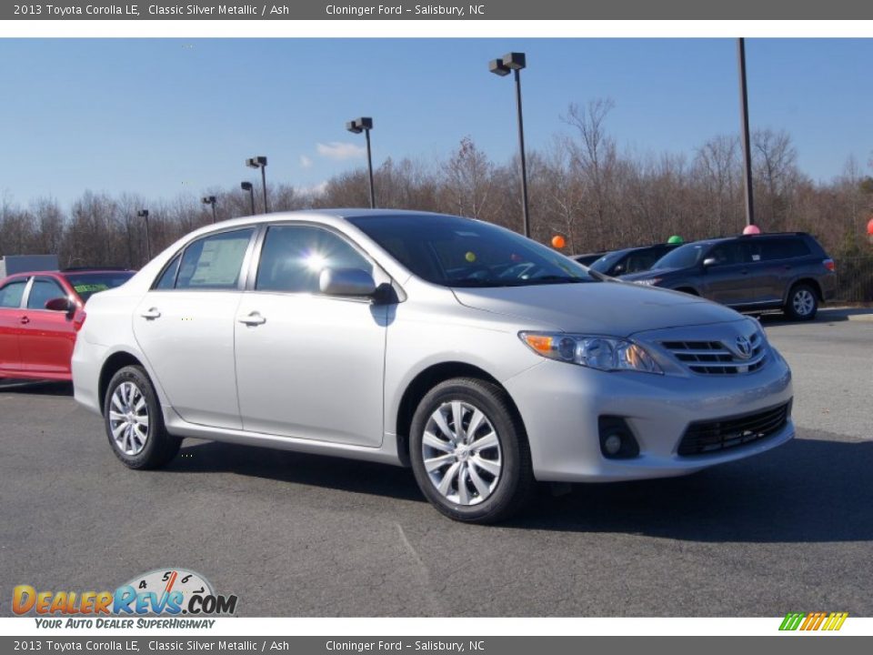 2013 Toyota Corolla LE Classic Silver Metallic / Ash Photo #7