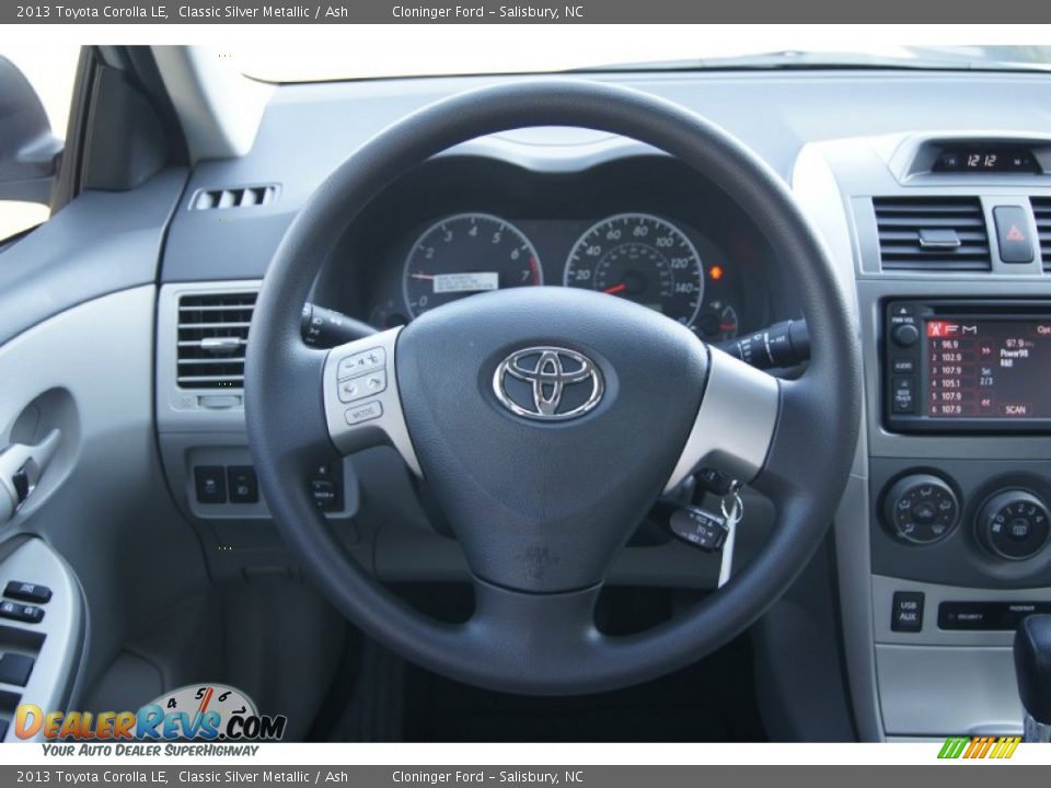 2013 Toyota Corolla LE Classic Silver Metallic / Ash Photo #22