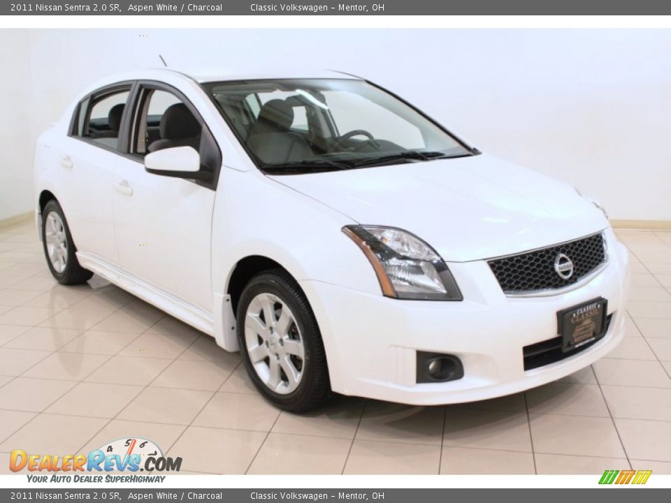 2011 Nissan Sentra 2.0 SR Aspen White / Charcoal Photo #1