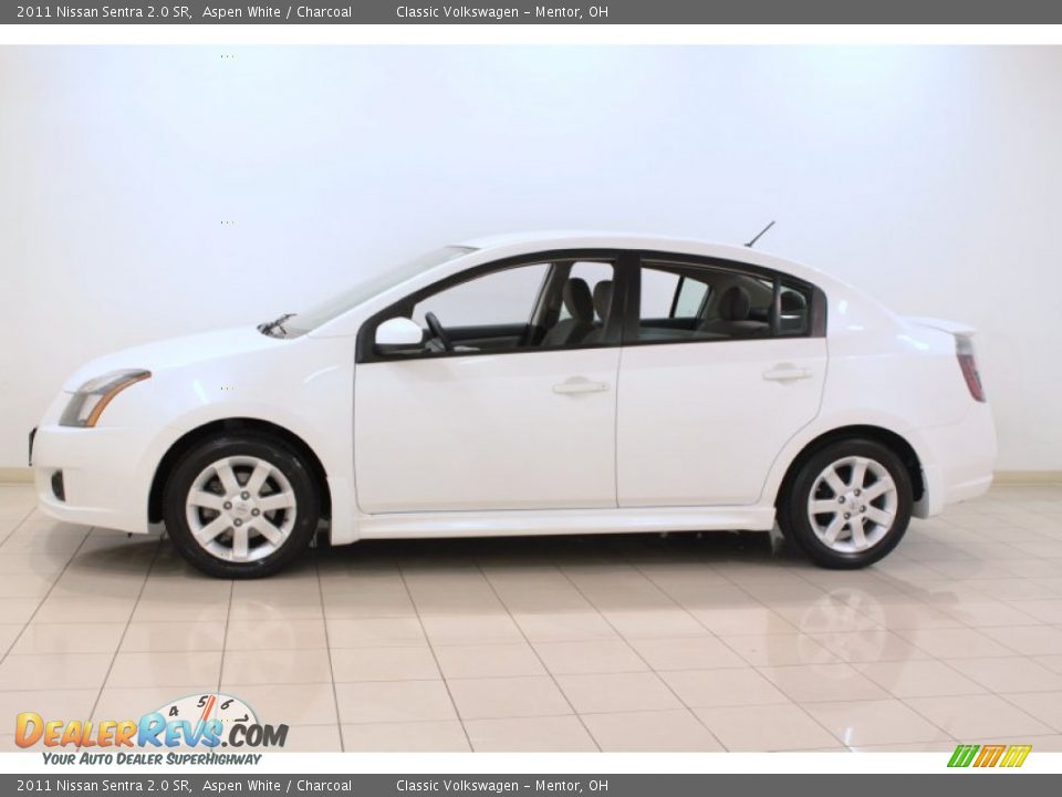 2011 Nissan Sentra 2.0 SR Aspen White / Charcoal Photo #4
