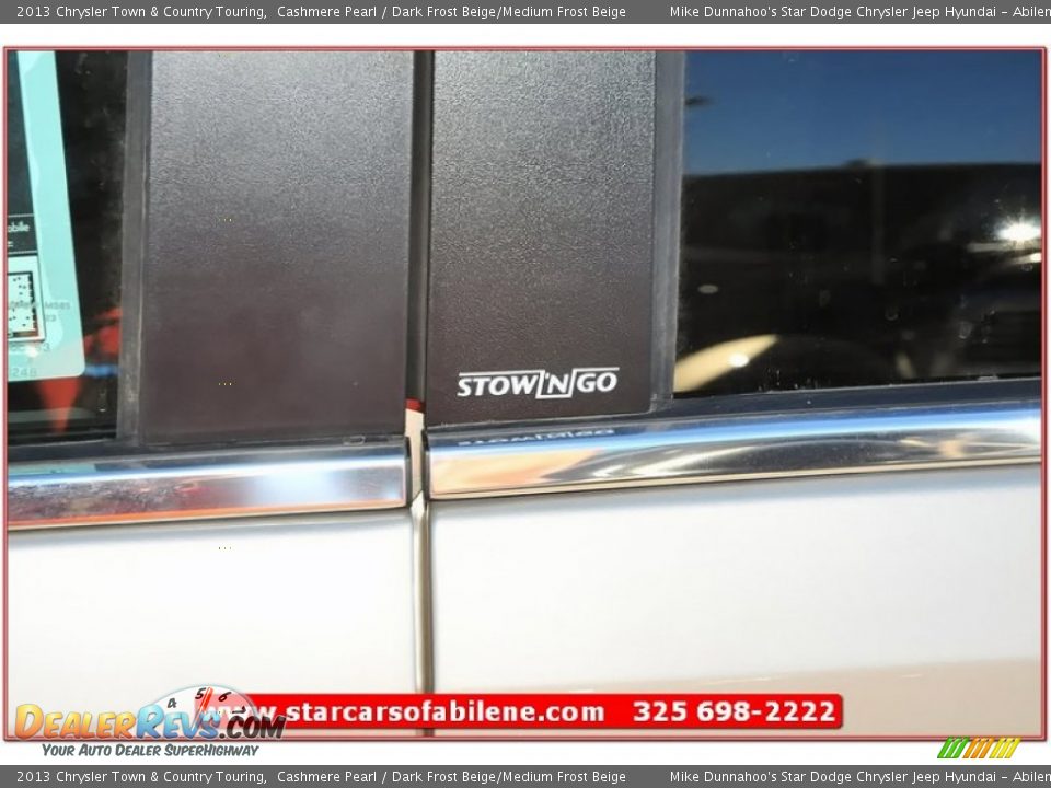2013 Chrysler Town & Country Touring Cashmere Pearl / Dark Frost Beige/Medium Frost Beige Photo #3