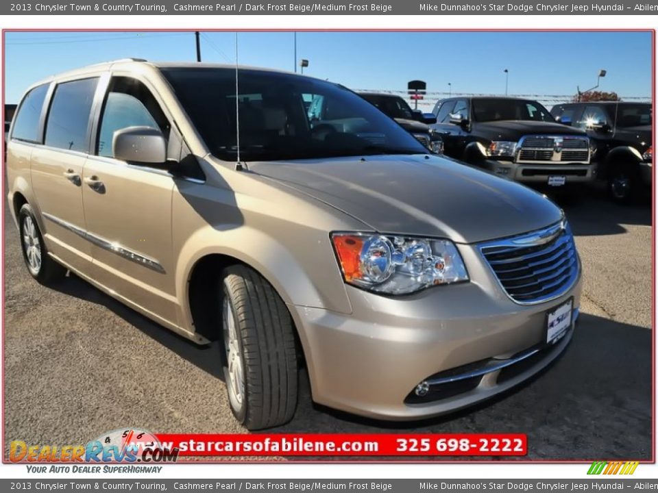 2013 Chrysler Town & Country Touring Cashmere Pearl / Dark Frost Beige/Medium Frost Beige Photo #9
