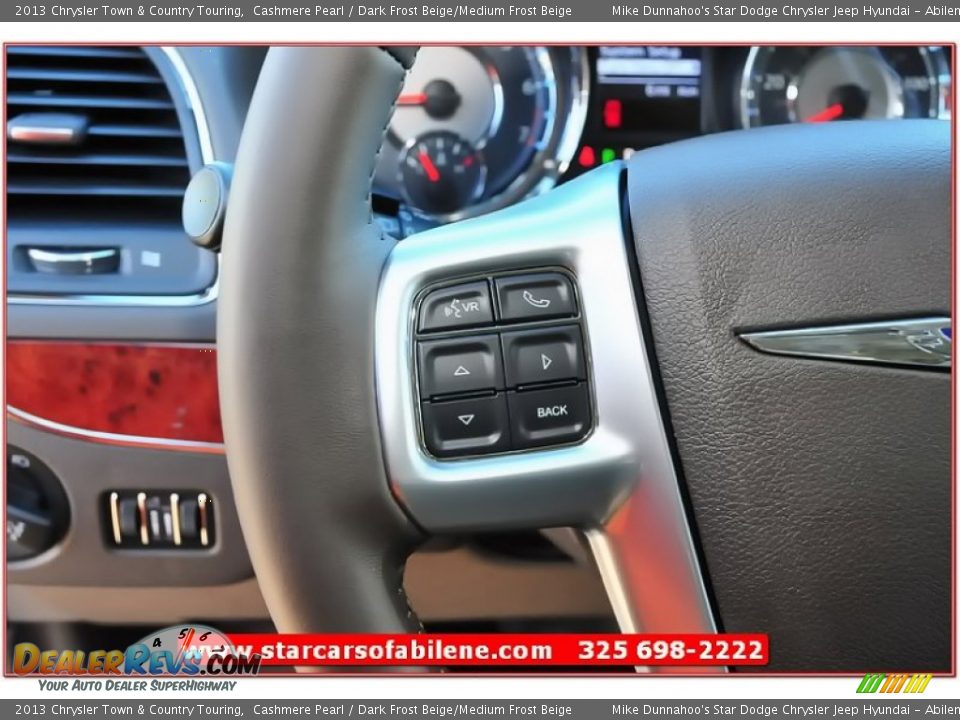 2013 Chrysler Town & Country Touring Cashmere Pearl / Dark Frost Beige/Medium Frost Beige Photo #14