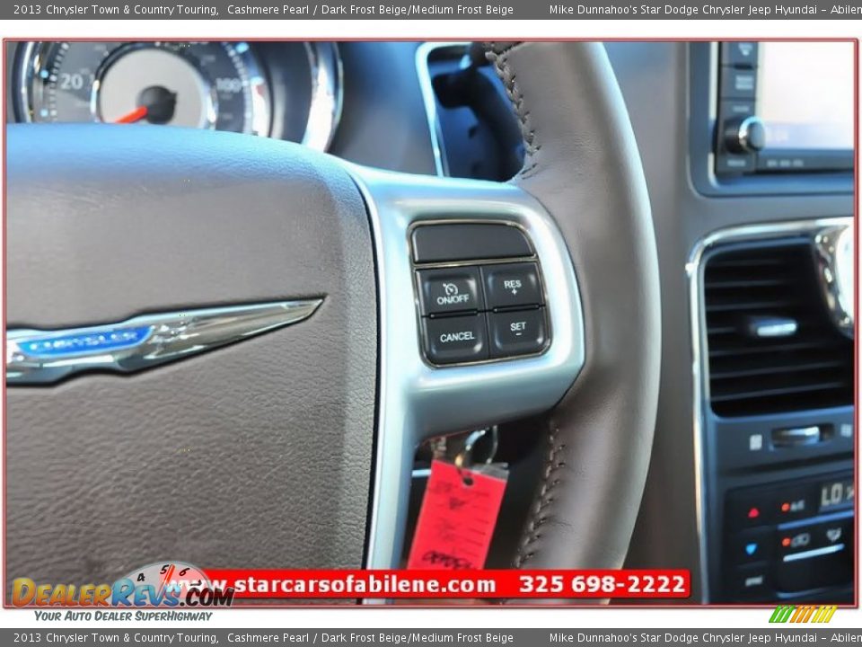 2013 Chrysler Town & Country Touring Cashmere Pearl / Dark Frost Beige/Medium Frost Beige Photo #15