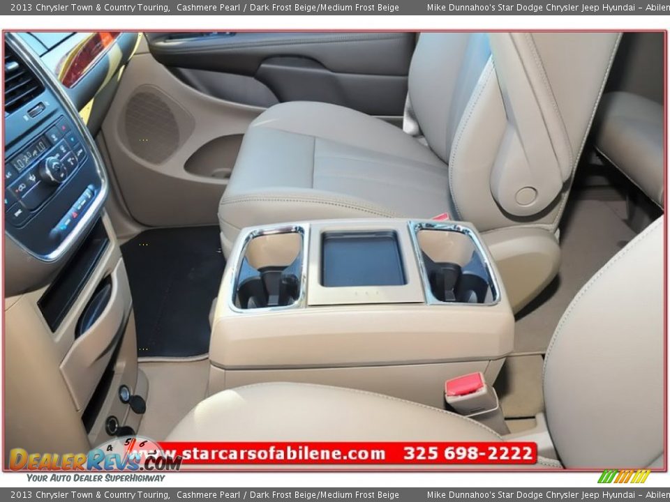 2013 Chrysler Town & Country Touring Cashmere Pearl / Dark Frost Beige/Medium Frost Beige Photo #16