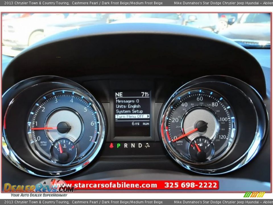 2013 Chrysler Town & Country Touring Cashmere Pearl / Dark Frost Beige/Medium Frost Beige Photo #34