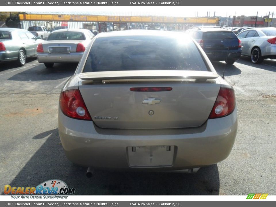 2007 Chevrolet Cobalt LT Sedan Sandstone Metallic / Neutral Beige Photo #6