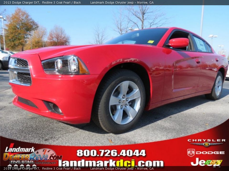 2013 Dodge Charger SXT Redline 3 Coat Pearl / Black Photo #1