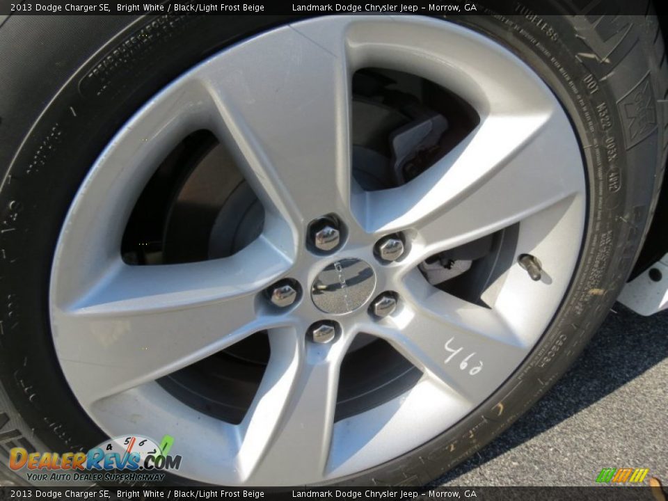 2013 Dodge Charger SE Bright White / Black/Light Frost Beige Photo #5