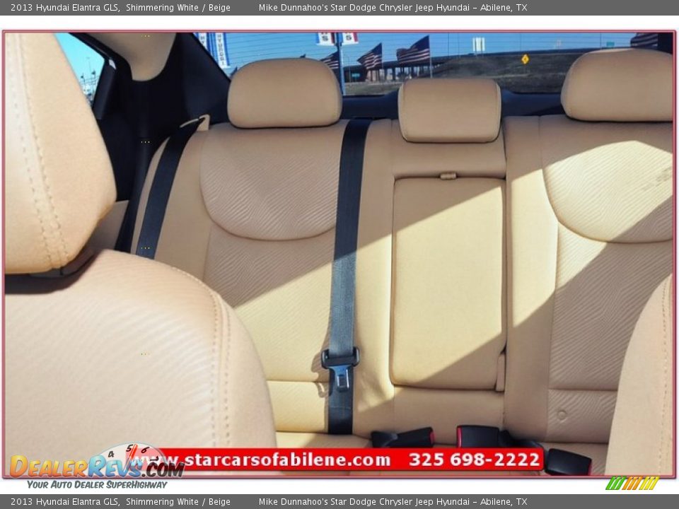 2013 Hyundai Elantra GLS Shimmering White / Beige Photo #25