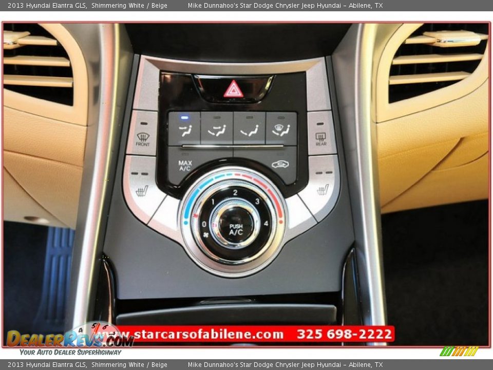 2013 Hyundai Elantra GLS Shimmering White / Beige Photo #28