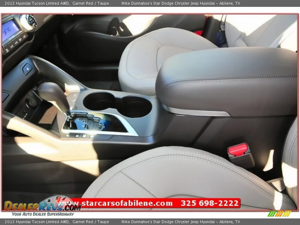 2013 Hyundai Tucson Limited AWD Garnet Red / Taupe Photo #17
