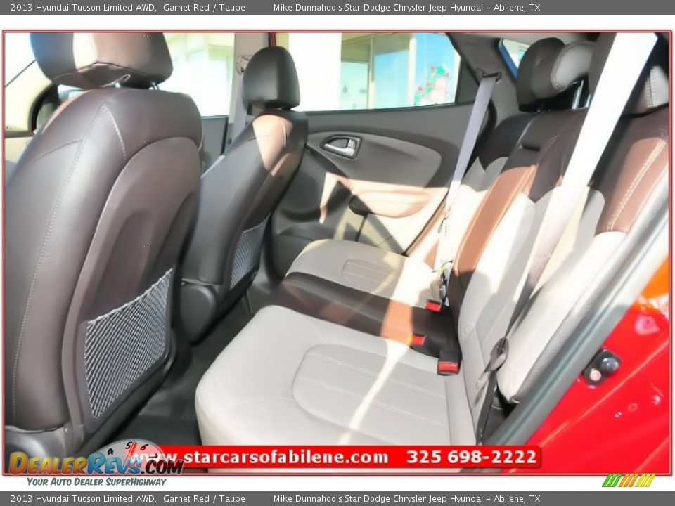 2013 Hyundai Tucson Limited AWD Garnet Red / Taupe Photo #19