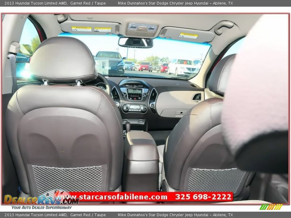 2013 Hyundai Tucson Limited AWD Garnet Red / Taupe Photo #20