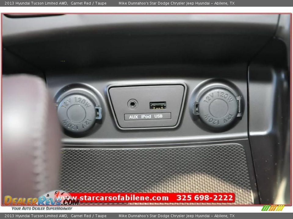 2013 Hyundai Tucson Limited AWD Garnet Red / Taupe Photo #28