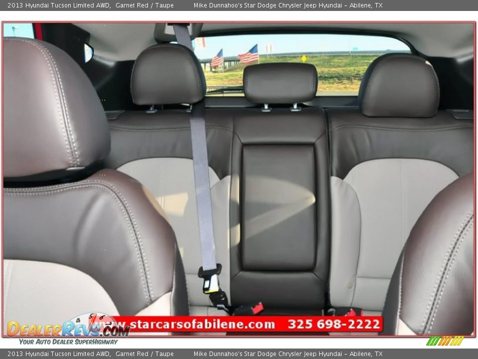 2013 Hyundai Tucson Limited AWD Garnet Red / Taupe Photo #32