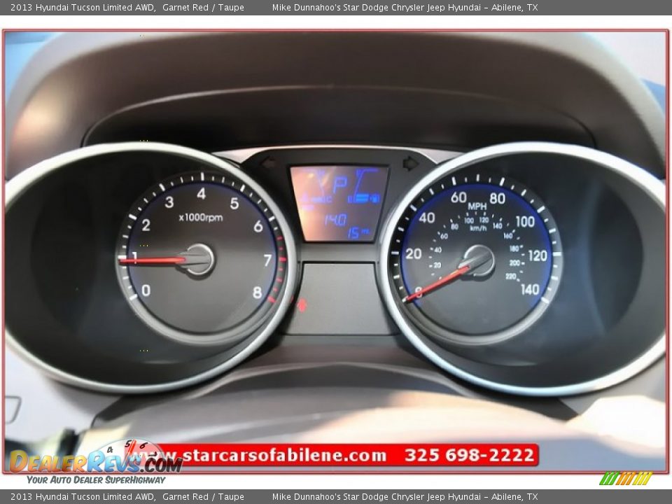 2013 Hyundai Tucson Limited AWD Garnet Red / Taupe Photo #33