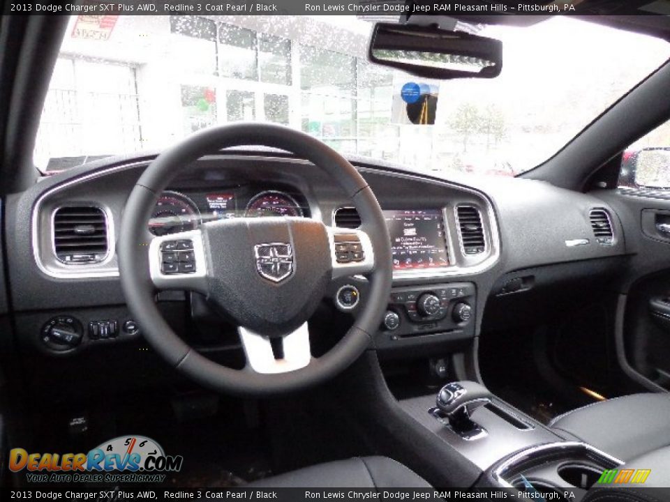 Black Interior - 2013 Dodge Charger SXT Plus AWD Photo #13
